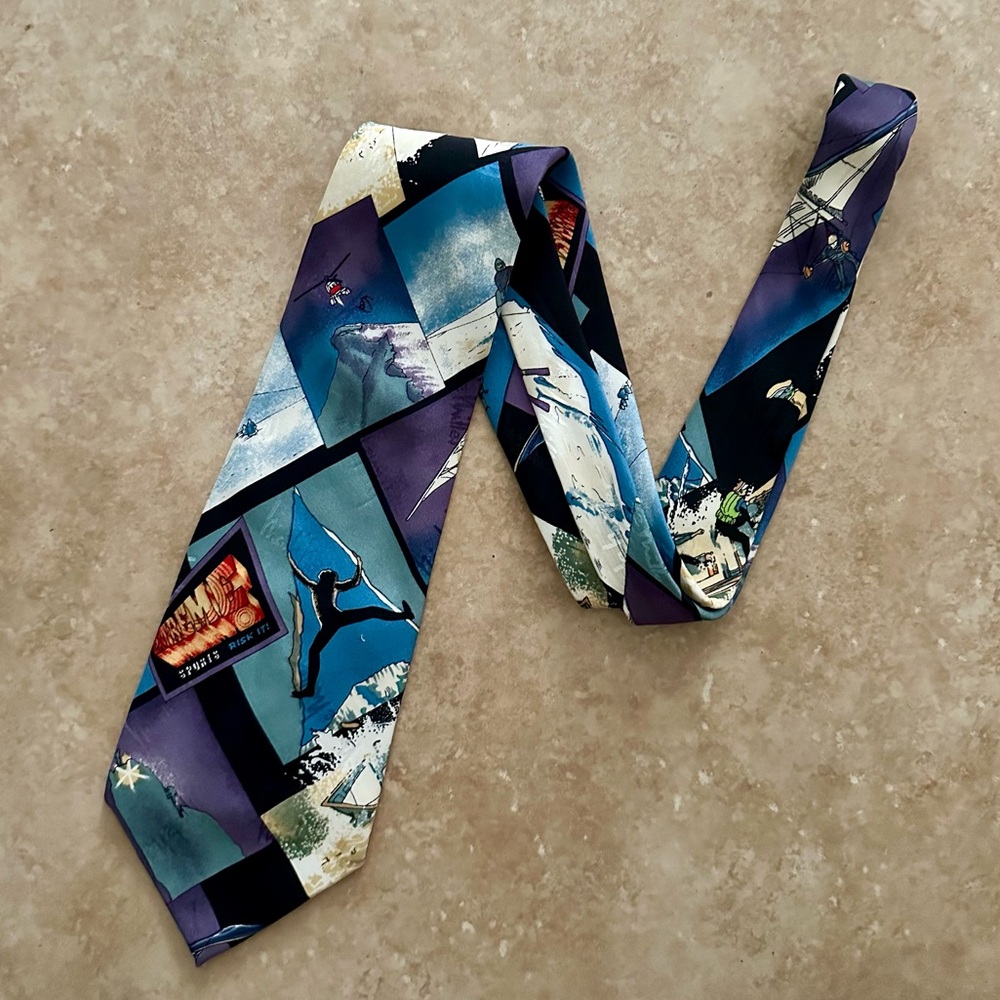 Nicole Miller Vintage Extreme Sports Tie